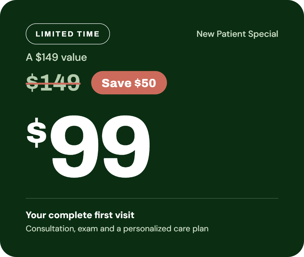 left hand chiropractic $99 new patient special